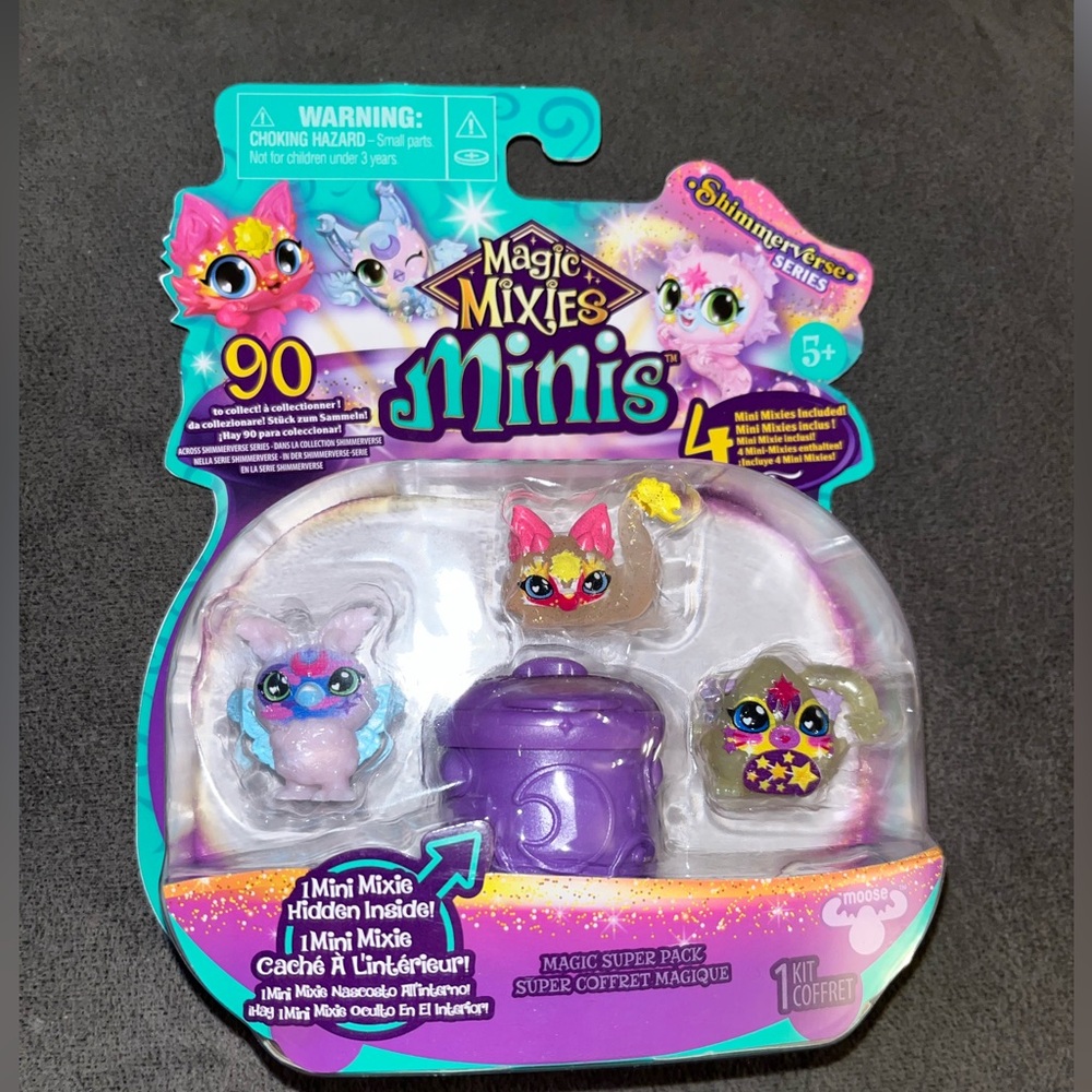 🆕 MAGIC MIXIES MINIS SHIMMERVERSE SERIES, 4 MINI MIXIES INCLUDED,
